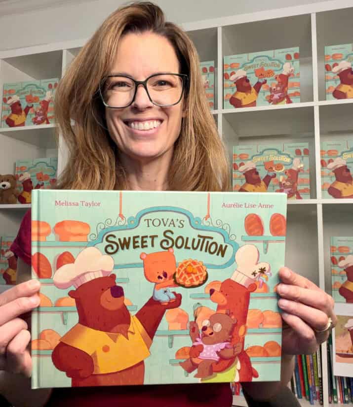 Melissa Taylor holding Tova's Sweet Solution